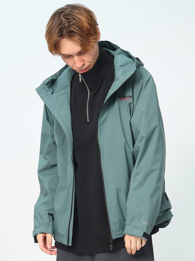 FIRST DOWN (ファーストダウン) ALL-WEATHER ストレッチ 撥水 フルジップ パーカー