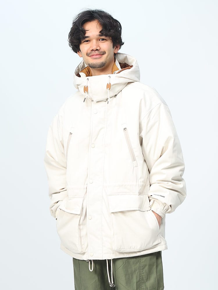 S＆SONS (エスアンドサンズ) 撥水 フルジップ マウンテン ダウンパーカー 750フィル