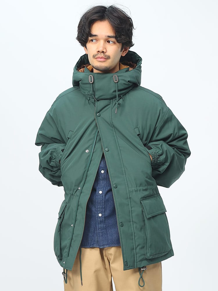 S＆SONS (エスアンドサンズ) 撥水 フルジップ マウンテン ダウンパーカー 750フィル