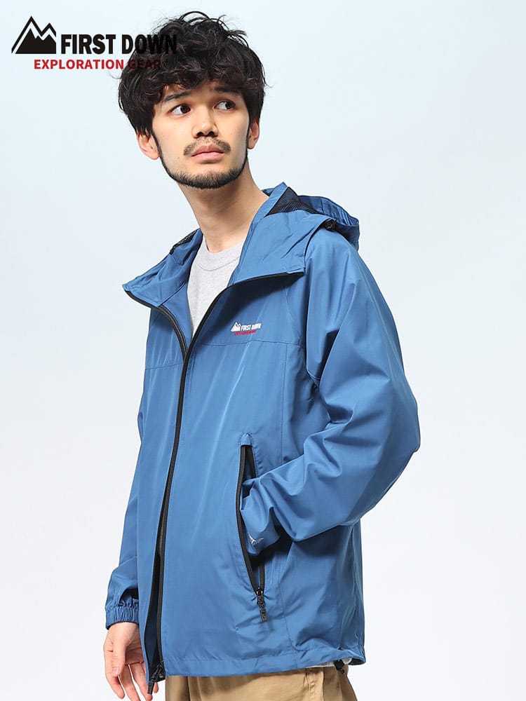 ファーストダウン ナイロンジャケット パッカブル パーカー 旅行用 メンズ FIRST DOWN アウター 梅雨対策 ベーシック 6451603