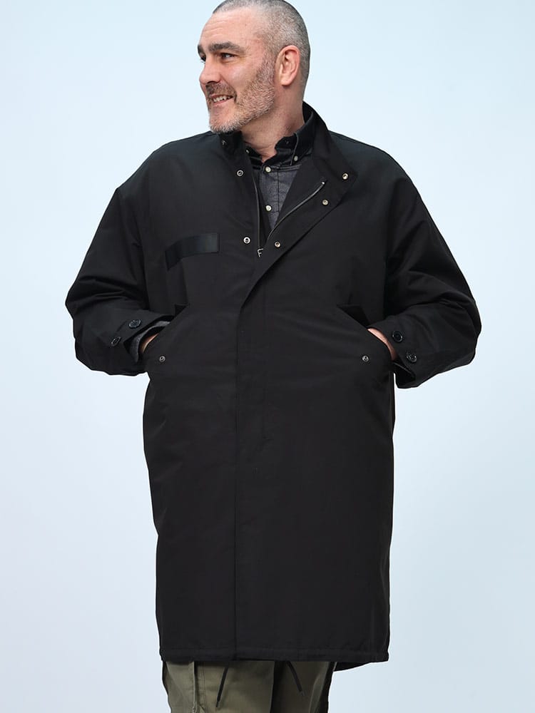 【WEB限定価格】モッズコート フルジップ スタンド アウター コート ロング ミリタリー 大きいサイズ メンズ