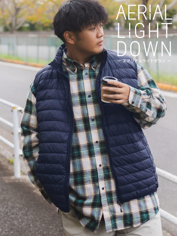 在庫処分 返品交換不可 ライトダウンベスト 撥水 軽量ナイロン 無地 アウター ライト 防寒 大きいサイズ メンズ