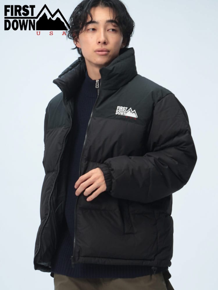 FIRST DOWN USA (ファーストダウンユーエスエー) リバーシブル 撥水 バブルダウンジャケット マイクロフト 700フィルパワー F742001D12