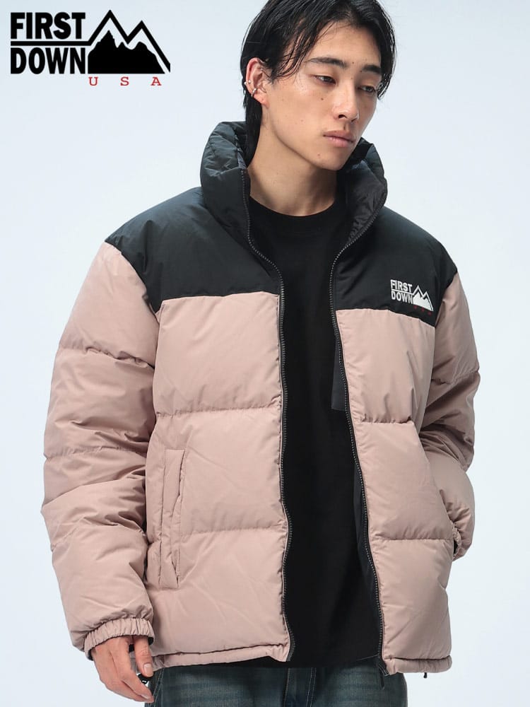 FIRST DOWN USA (ファーストダウンユーエスエー) リバーシブル 撥水 バブルダウンジャケット マイクロフト 700フィルパワー F742001D12