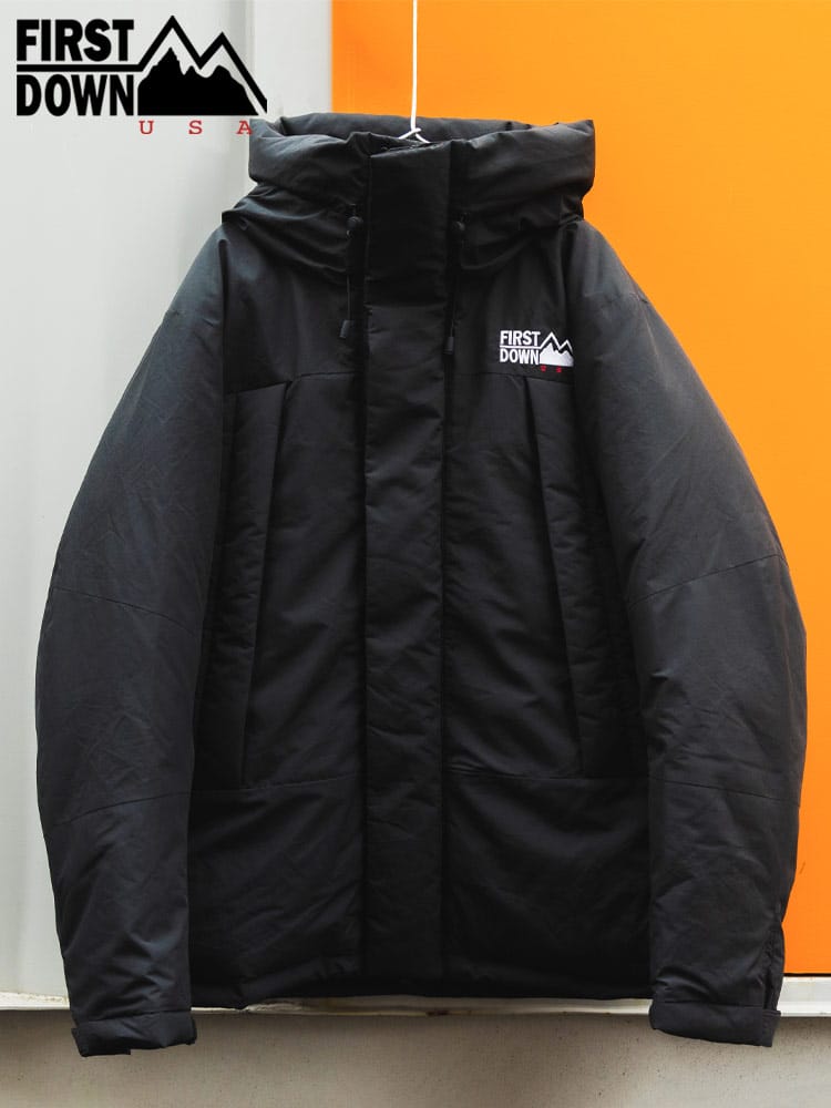 FIRST DOWN USA (ファーストダウンユーエスエー) 撥水 ロゴ刺繍 ダウンジャケット 700フィルパワー WRAP DOWN PARKA  F742006D12