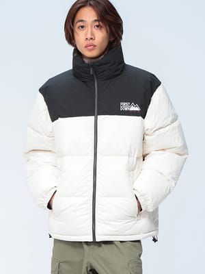 FIRST DOWN USA (ファーストダウンユーエスエー) リバーシブル フルジップ ダウンジャケット BUBBLE DOWN JKT