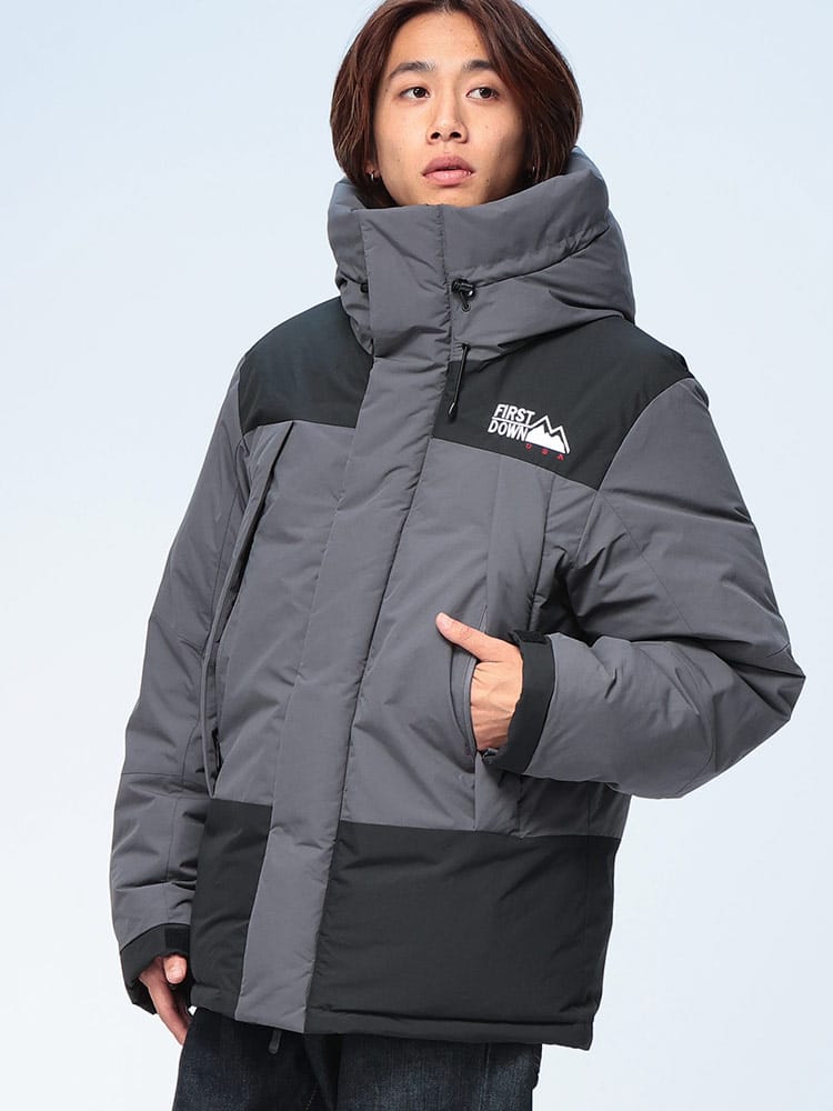 FIRST DOWN USA (ファーストダウンユーエスエー) フード フルジップ ダウンジャケット WRAP DOWN PARKA