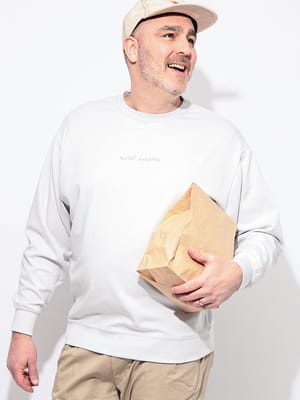 トレーナー 長袖 メンズ 大きいサイズ ふわかる Wフェイスポンチ クルーネック トップス カットソー ロンT 春 秋