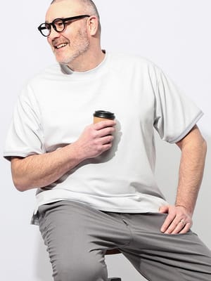 Tシャツ 半袖 メンズ 大きいサイズ ふわかる Wフェイスポンチ クルーネック トップス カットソー 軽い ストレッチ 春 夏