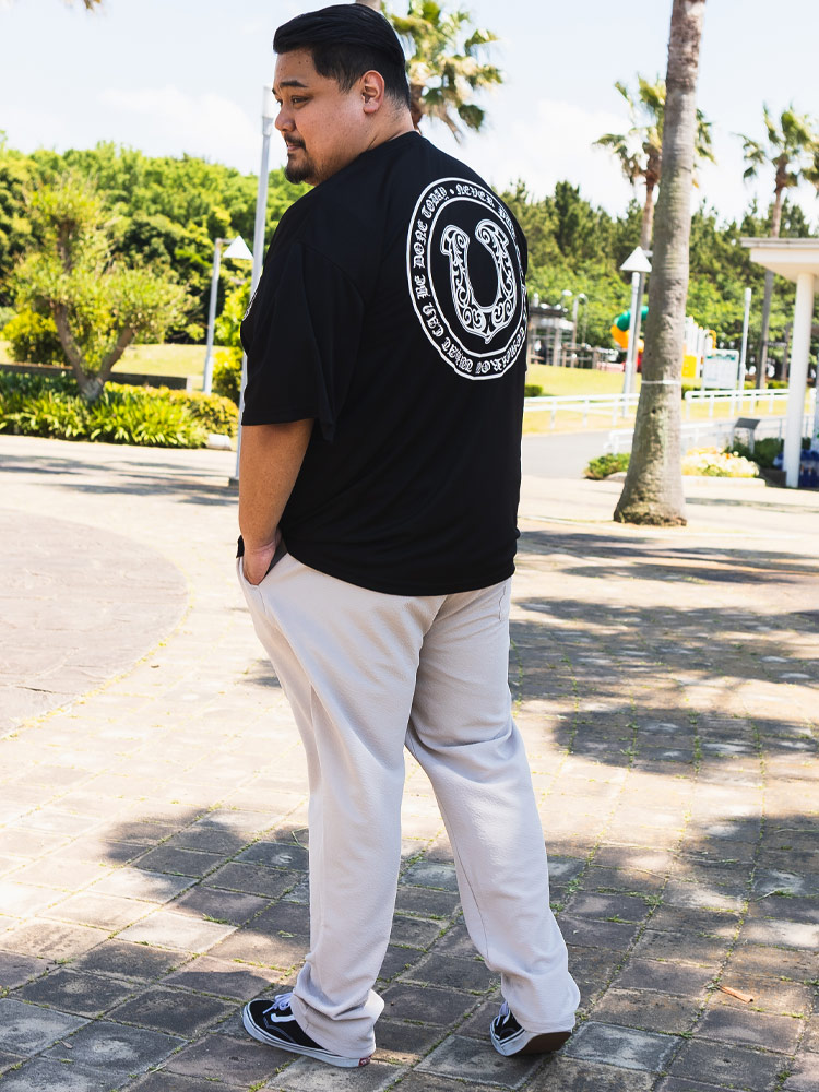 テーパード パンツ メンズ 大きいサイズ 快ラクWEAR DRYリップル