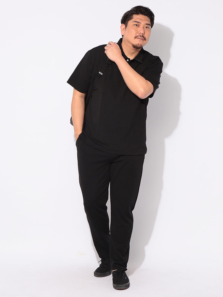 ポロシャツ 半袖 無地 メンズ 大きいサイズ 快ラクWEAR DRYリップル