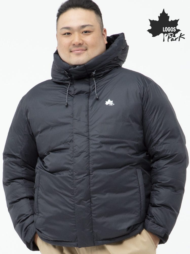大きいサイズ メンズ LOGOS (ロゴス) LOGOSpark 撥水 フード フルジップ サーモア中綿 ブルゾン