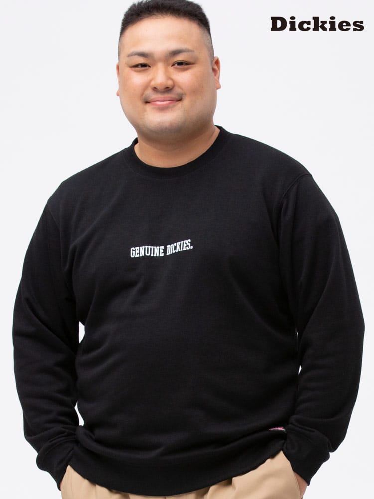 大きいサイズ メンズ GENUINE DICKIES (ジェニュインディッキーズ) 裏毛 バックプリント クルーネック トレーナー