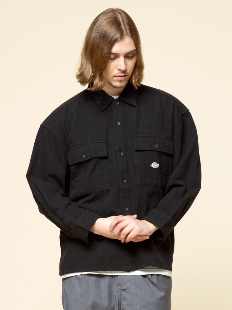Dickies (ディッキーズ) ツイル ポケット 長袖 ワークシャツ