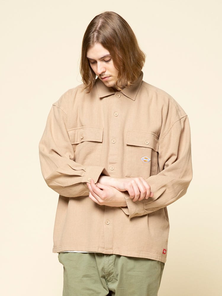 Dickies (ディッキーズ) ツイル ポケット 長袖 ワークシャツ