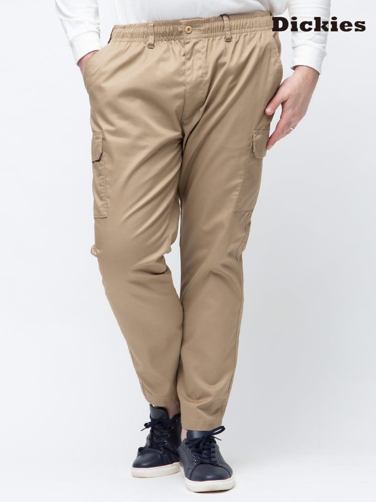 大きいサイズ メンズ GENUINE DICKIES (ジェニュインディッキーズ) ツイル ジップフライ カーゴ イージーパンツ
