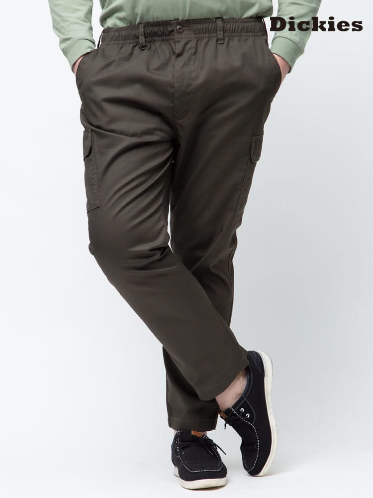 大きいサイズ メンズ GENUINE DICKIES (ジェニュインディッキーズ) ツイル ジップフライ カーゴ イージーパンツ