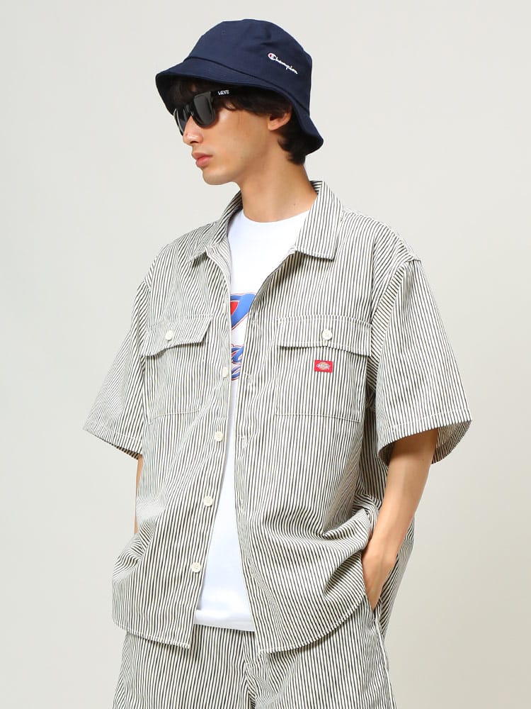 Dickies (ディッキーズ) ツイル ポケット 半袖 ワークシャツ