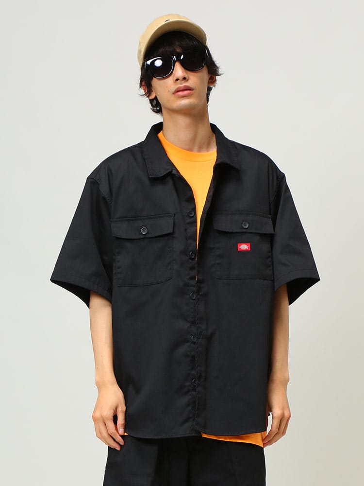 Dickies (ディッキーズ) ツイル ポケット 半袖 ワークシャツ
