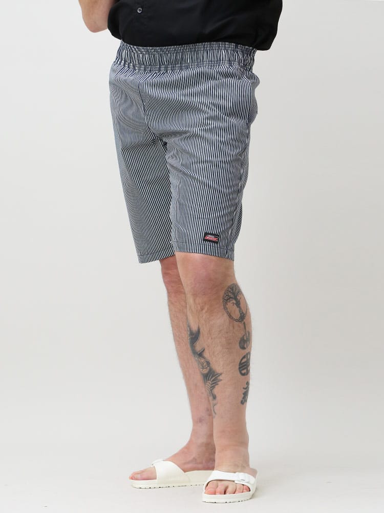 大きいサイズ メンズ GENUINE DICKIES (ジェニュインディッキーズ) ワンポイント 無地＆ストライプ シェフショーツ