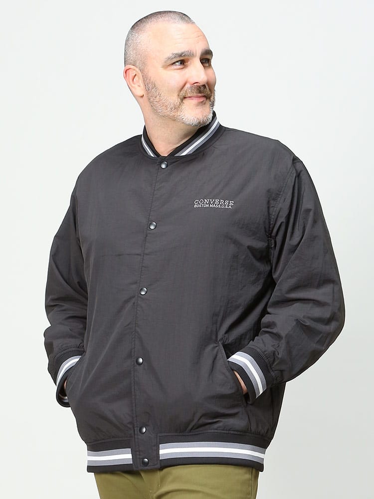 大きいサイズ メンズ CONVERSE (コンバース) 撥水 ナイロンワッシャー スタジャン