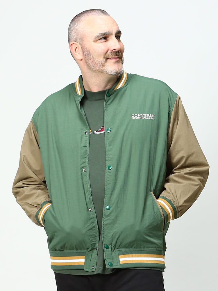 大きいサイズ メンズ CONVERSE (コンバース) 撥水 ナイロンワッシャー スタジャン