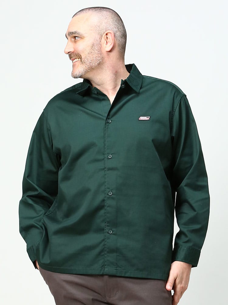 大きいサイズ メンズ GENUINE DICKIES (ジェニュインディッキーズ) ツイル バックデザイン 長袖 シャツ