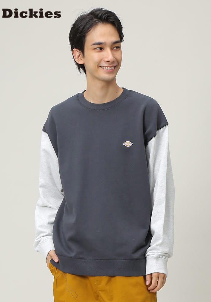 Dickies (ディッキーズ) 裏毛 ワンポイント クルーネック トレーナー