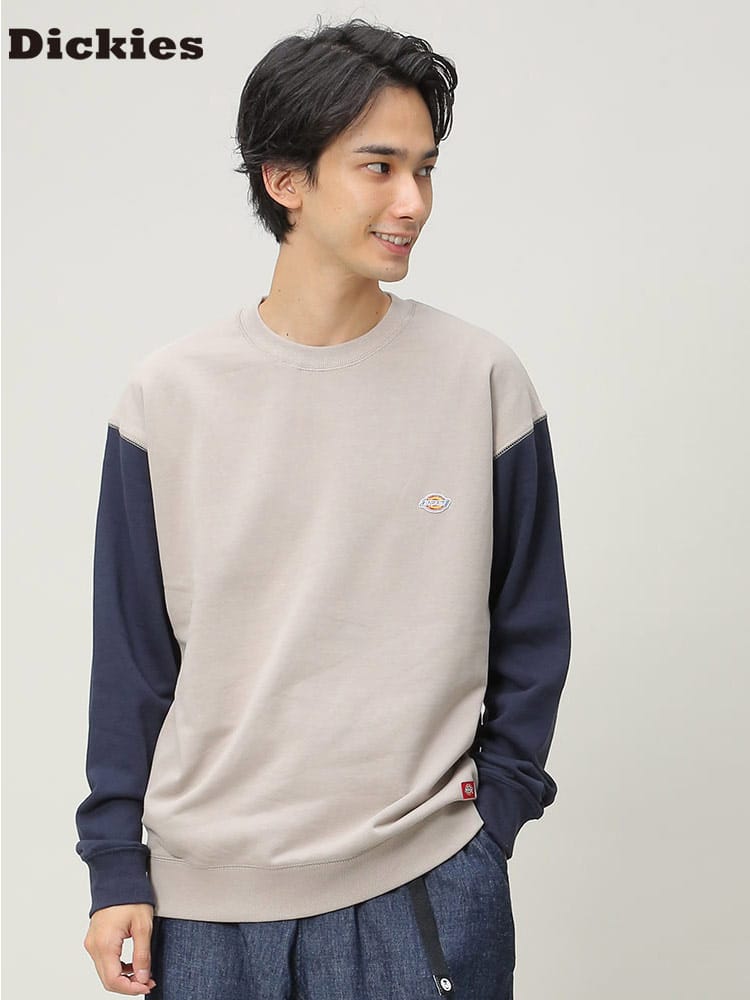 Dickies (ディッキーズ) 裏毛 ワンポイント クルーネック トレーナー
