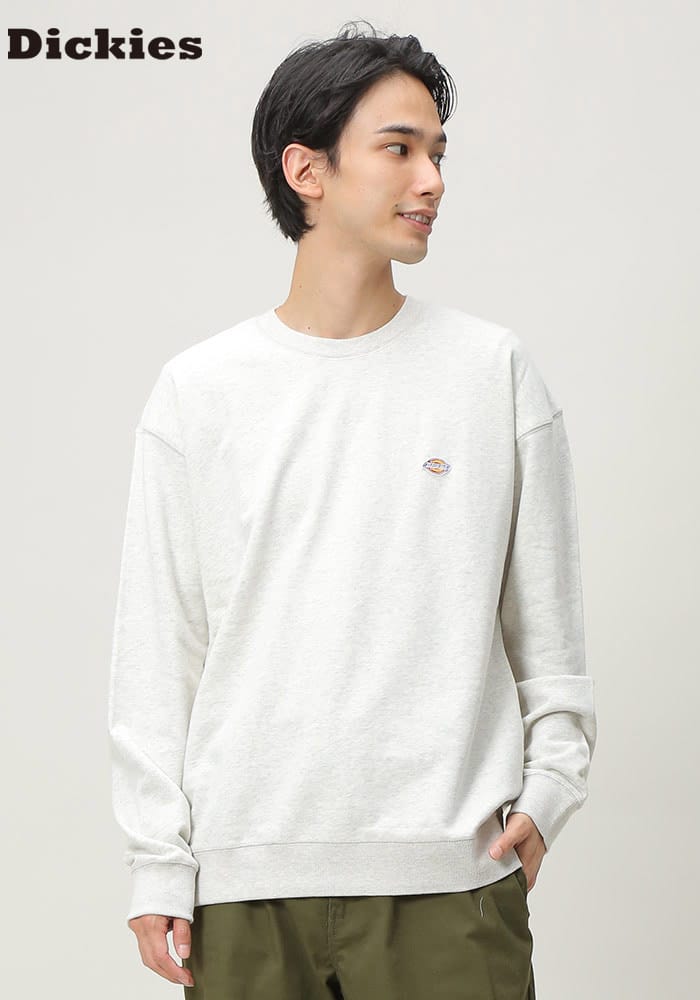 Dickies (ディッキーズ) 裏毛 ワンポイント クルーネック トレーナー