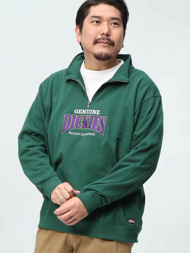 GENUINE DICKIES ジェニュインディッキーズ 裏毛 ハーフジップ 