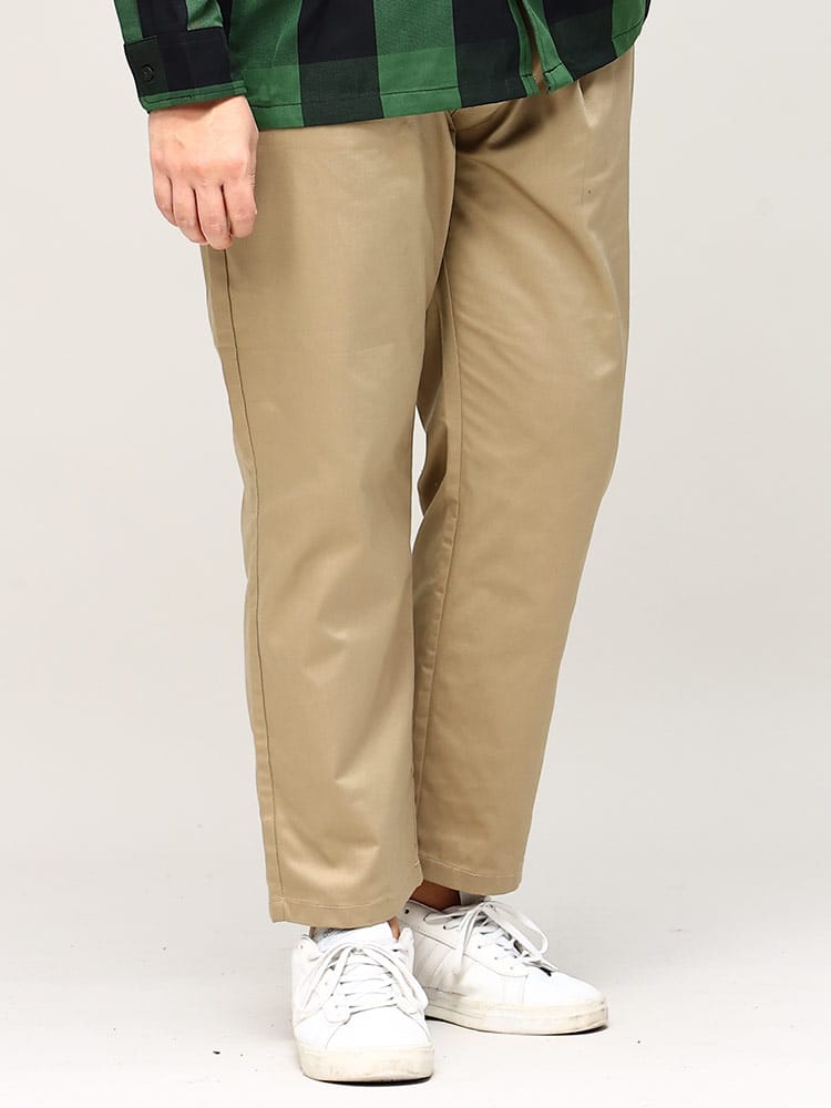 大きいサイズ メンズ GENUINE DICKIES (ジェニュインディッキーズ) ツイル 無地＆ストライプ シェフパンツ チノパン