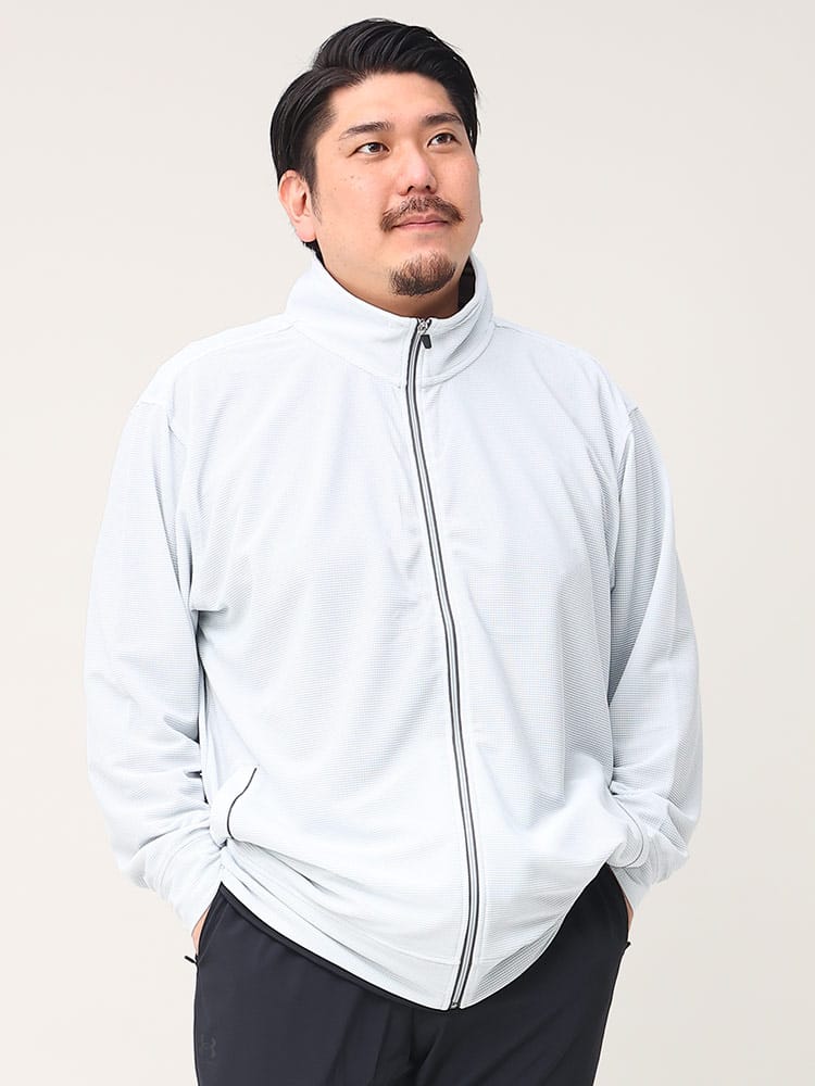 大きいサイズ メンズ CLOTHES TRUCK (クローズトラック) 吸汗速乾 ワッフル フルジップ ジャケット