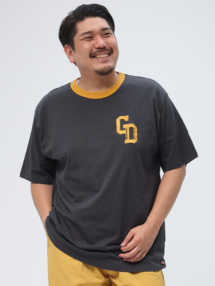大きいサイズ メンズ GENUINE DICKIES (ジェニュインディッキーズ) 天竺 胸ロゴ クルーネック 半袖 Tシャツ
