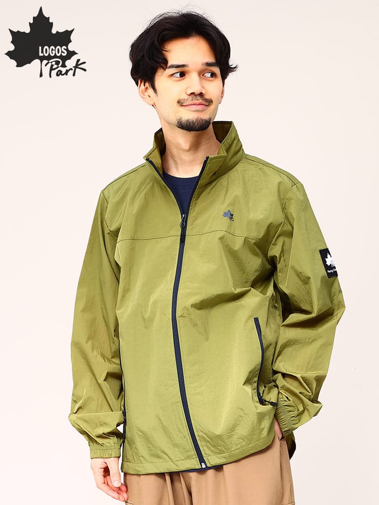ロゴス パーク ナイロンジャケット 撥水  LOGOS park  フルジップ ワッシャー