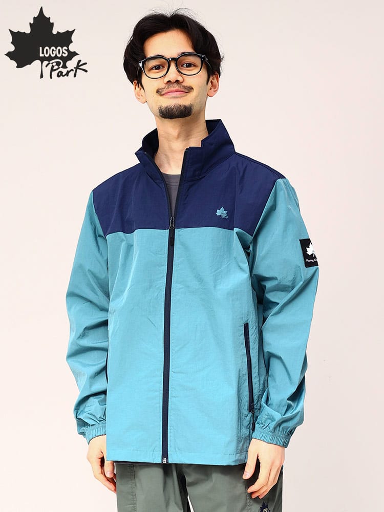 ロゴス パーク ナイロンジャケット 撥水  LOGOS park  フルジップ ワッシャー