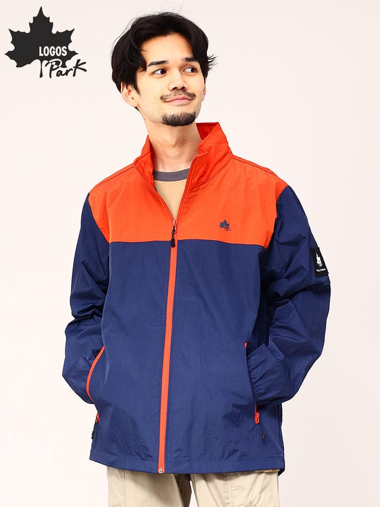 ロゴス パーク ナイロンジャケット 撥水  LOGOS park  フルジップ ワッシャー