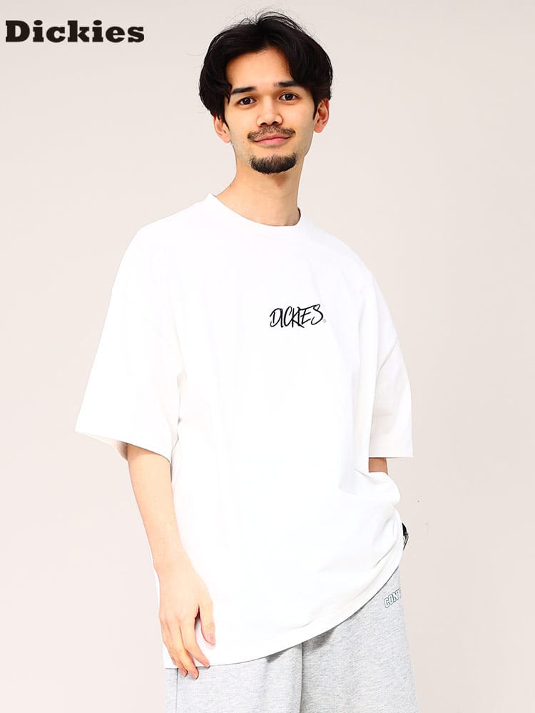 ディッキーズ Tシャツ バックプリント 半袖 Dickies  天竺  クルーネック