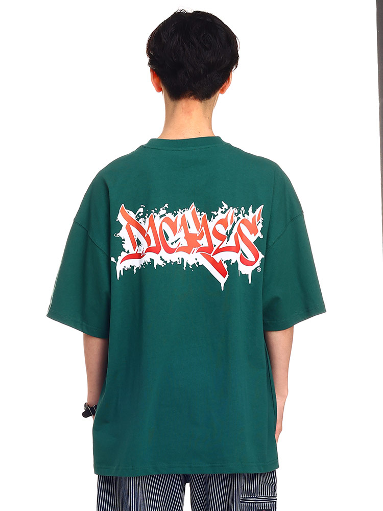 ディッキーズ Tシャツ バックプリント 半袖 Dickies 天竺 クルーネック 