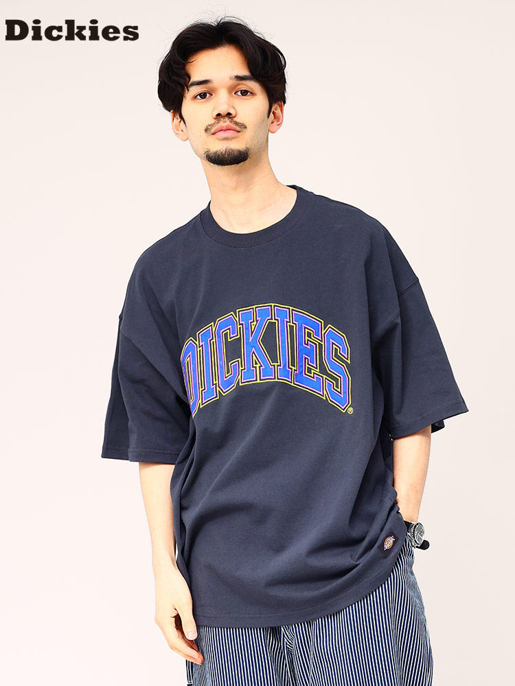 ディッキーズ Tシャツ カレッジロゴ  Dickies 天竺クルーネック 半袖