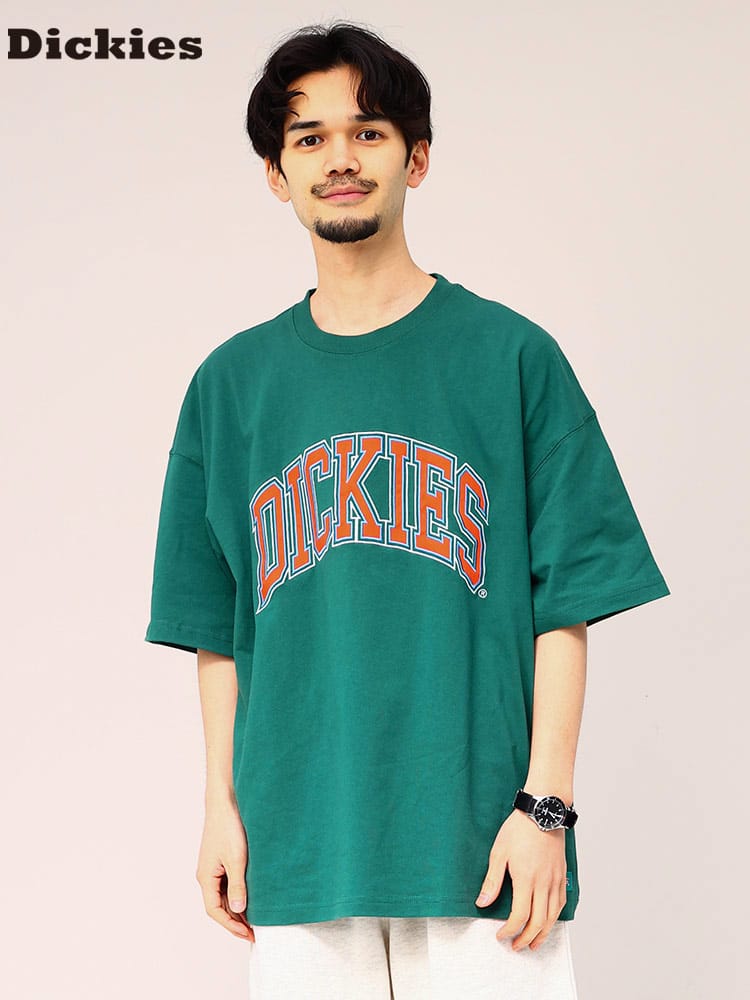 ディッキーズ Tシャツ カレッジロゴ  Dickies 天竺クルーネック 半袖