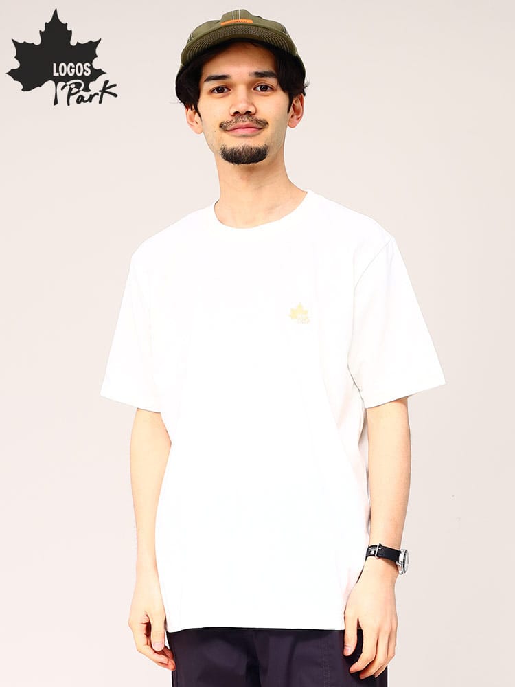 ロゴス パーク Tシャツ 吸汗速乾 胸ロゴ  LOGOS park 天竺 クルーネック 半袖