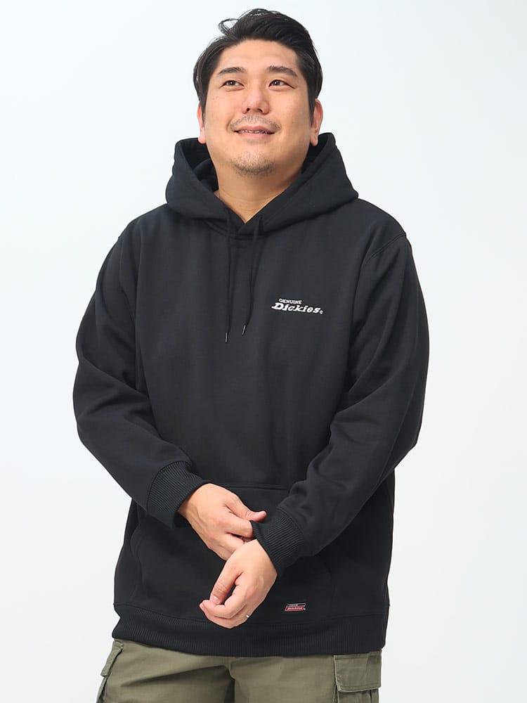 バックデザイン ロゴプリント プルオーバー パーカー genuine dickies ジェニュイン ディッキーズ 大きいサイズ メンズ スウェット トップス