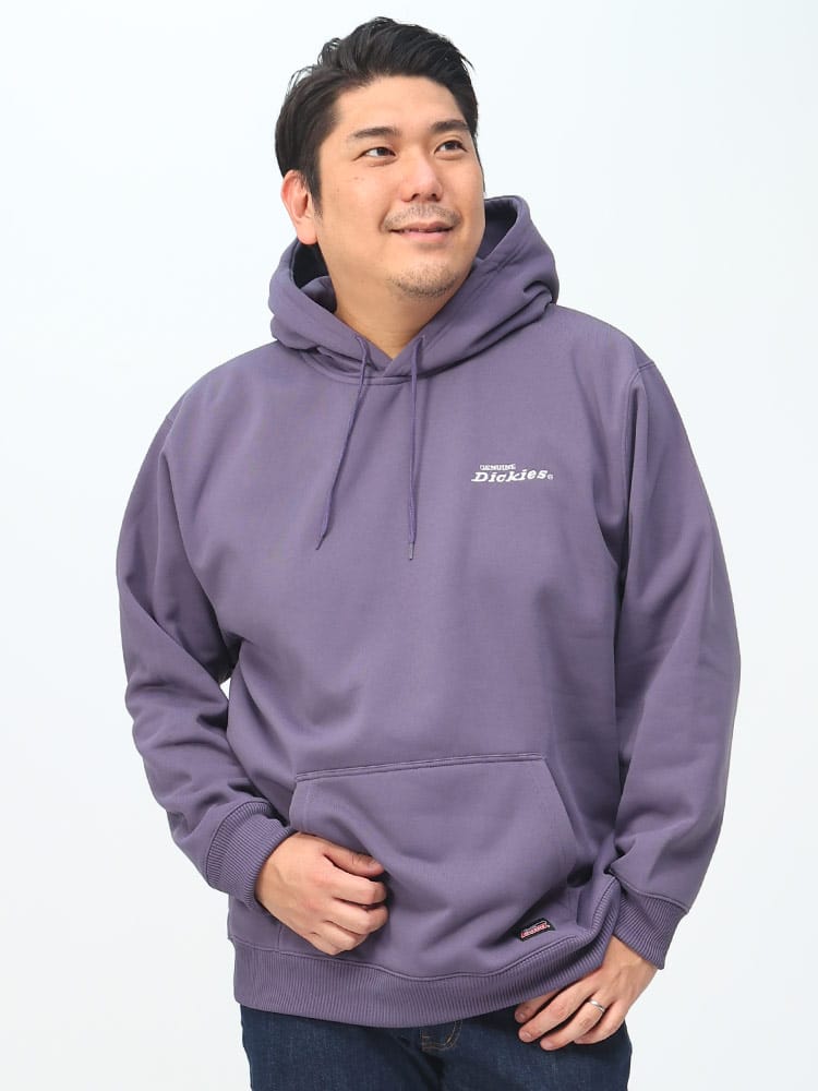 バックデザイン ロゴプリント プルオーバー パーカー genuine dickies ジェニュイン ディッキーズ 大きいサイズ メンズ スウェット トップス