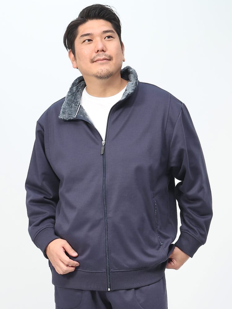 スウェット 暖か シャギーボア裏地 ルームウェア リラックスウェア 大きいサイズ メンズ ジャケット (CLOTHES TRUCK) クローズトラック