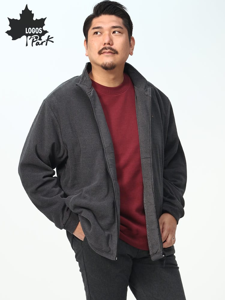 在庫処分 返品交換不可 LOGOS park ロゴスパーク フリース アウター ジャケット 大きいサイズ メンズ アウトドア ブランド