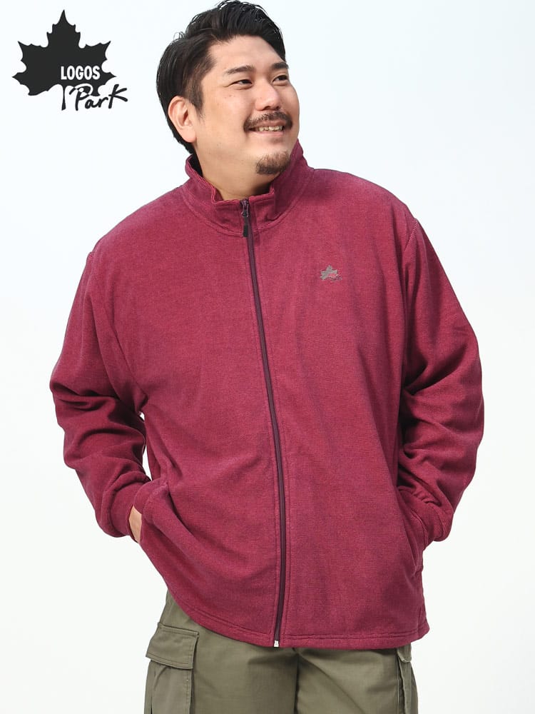 在庫処分 返品交換不可 LOGOS park ロゴスパーク フリース アウター ジャケット 大きいサイズ メンズ アウトドア ブランド