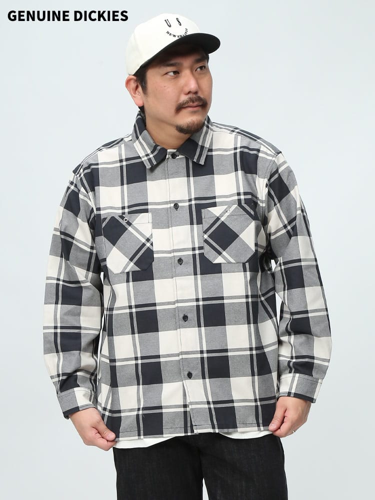 GENUINE DICKIES ジェニュインディッキーズ チェック柄 長袖 ワーク 