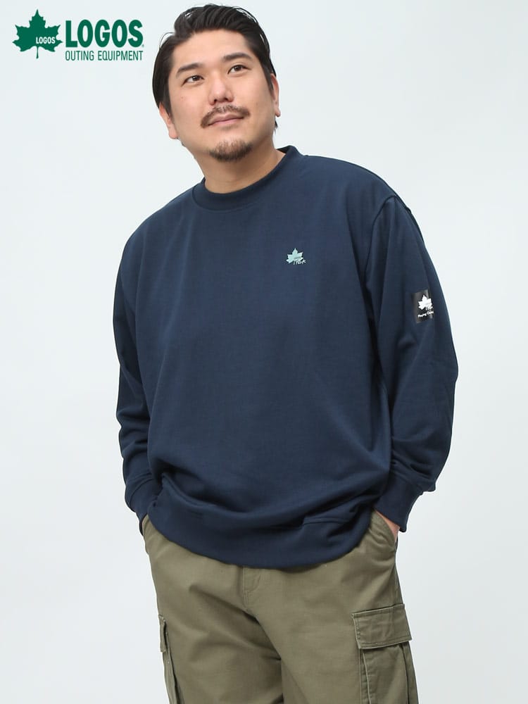 LOGOS park ロゴス パーク トレーナー ロゴ プリント スウェット アウトドア ブランド トップス 大きいサイズ メンズ 