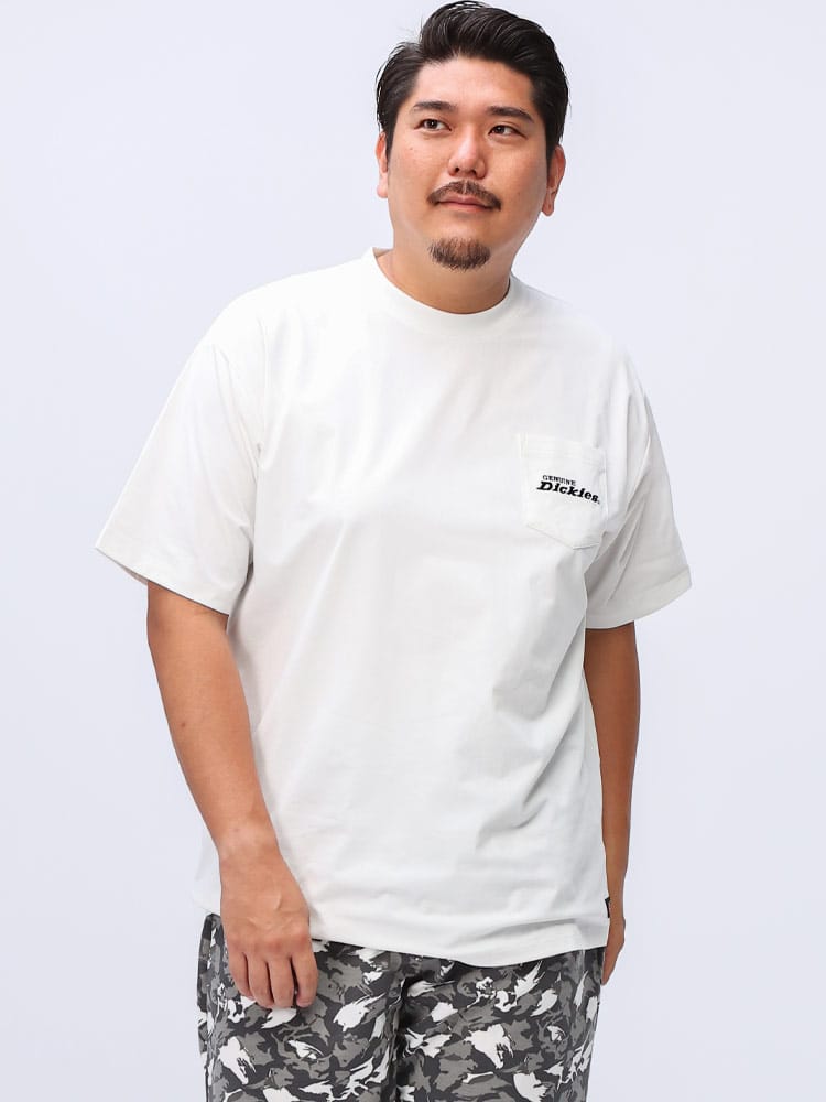 半袖 Ｔシャツ 吸汗速乾 刺繍入りポケット クルーネック 大きいサイズ メンズ